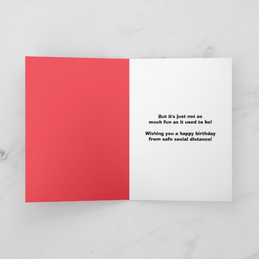 Gelukkige Verjaardagskat in Trui en Gezichtsmasker Feestdagen Kaart (Binnen)