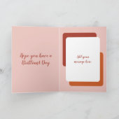 Gelukkige verjaardagskinderblad sinaasappel kaart (Binnen)