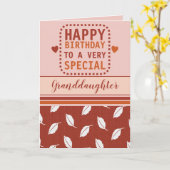 Gelukkige verjaardagskinderblad sinaasappel kaart (Gele Bloem)