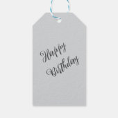 Gelukkige Verjaardagskitten onder deken Cadeaulabel (Achterkant)