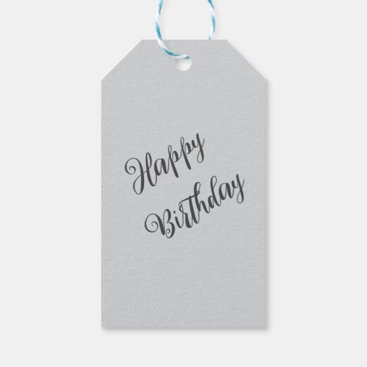 Gelukkige Verjaardagskitten onder deken Cadeaulabel (Achterkant)