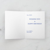 Gelukkige Verjaardagskleinzoon met de kaart van de (Binnen)