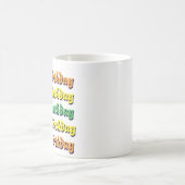 Gelukkige verjaardagskoffie mok (Center)