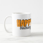 Gelukkige verjaardagskoffie mok (Links)