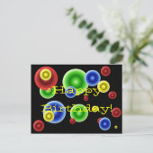 Gelukkige Verjaardagskringen Briefkaart (Staand voorkant)