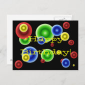 Gelukkige Verjaardagskringen Briefkaart (Voorkant / Achterkant)