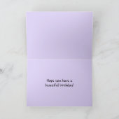 Gelukkige Verjaardagslavendel op Drogend Rek Kaart (Binnen)