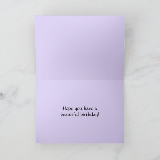 Gelukkige Verjaardagslavendel op Drogend Rek Kaart (Binnen)