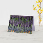 Gelukkige Verjaardagslavendel op Drogend Rek Kaart (Gele Bloem)