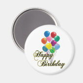 Gelukkige Verjaardagsmagneet - D4 Magneet (Voorkant / Achterkant)