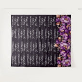 Gelukkige Verjaardagsnaam collage foto achtergrond Wandkleed (Voorkant (horizontaal))