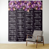 Gelukkige Verjaardagsnaam collage foto achtergrond Wandkleed (In situ)