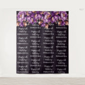 Gelukkige Verjaardagsnaam collage foto achtergrond Wandkleed (Voorkant)