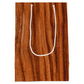 Gelukkige Verjaardagsnota op Hout Medium Cadeauzakje (Achterkant)