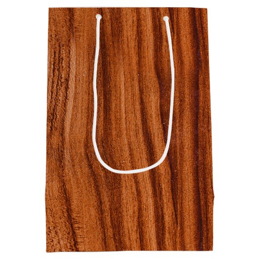 Gelukkige Verjaardagsnota op Hout Medium Cadeauzakje (Achterkant)