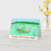 gelukkige verjaardagspapa kaart (Gele Bloem)