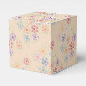 Gelukkige Verjaardagspapier Gebloemd Feestgunst Bedankdoosjes (Voorkant Zijde)