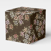 Gelukkige Verjaardagspapier Gebloemde Chocolade Fa Bedankdoosjes (Voorkant Zijde)