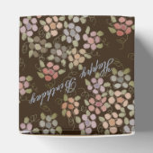 Gelukkige Verjaardagspapier Gebloemde Chocolade Fa Bedankdoosjes (Bovenkant)