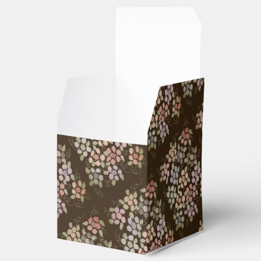 Gelukkige Verjaardagspapier Gebloemde Chocolade Fa Bedankdoosjes (Geopend)