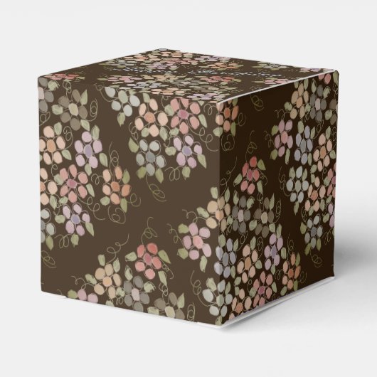 Gelukkige Verjaardagspapier Gebloemde Chocolade Fa Bedankdoosjes (Achterkant)