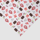 Gelukkige Verjaardagspatroon in Rood Weefseldocume Tissuepapier (Detail)