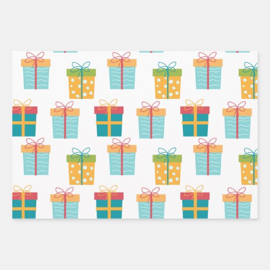 Gelukkige Verjaardagspret Inpakpapier Vel (Voorkant)