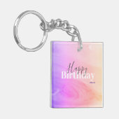 Gelukkige verjaardagssleutel sleutelhanger (Voorkant Links)