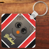 Gelukkige verjaardagsSleutelhanger Sleutelhanger (Achterkant)