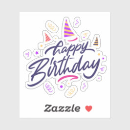 Gelukkige verjaardagssticker sticker