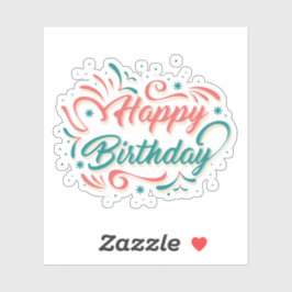 Gelukkige verjaardagssticker sticker