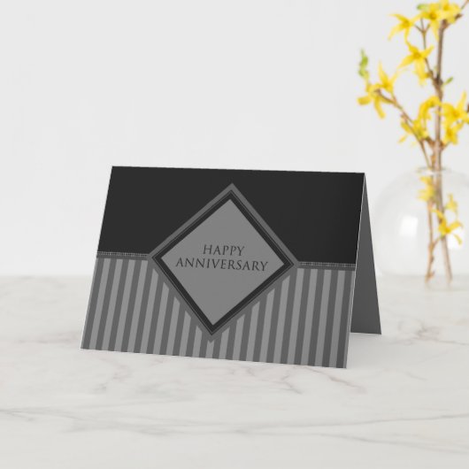 gelukkige verjaardagsstrepen kaart (Gele Bloem)