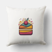 Gelukkige Verjaardagstaart 20x20 Kussen (Achterkant)