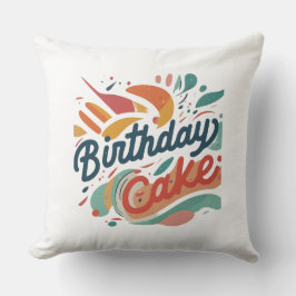 Gelukkige Verjaardagstaart 20x20 Kussen