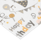 Gelukkige verjaardagstaart print tafelkleed (Gekanteld)