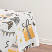 Gelukkige verjaardagstaart print tafelkleed (Voorbeeld)