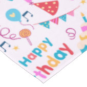 Gelukkige verjaardagstaart print tafelkleed (Gekanteld)