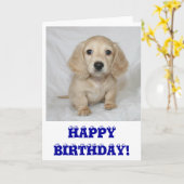 Gelukkige verjaardagstekkel kaart (Gele Bloem)