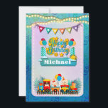 Gelukkige Verjaardagstrein met Leuke Dieren Wensen<br><div class="desc">Mijn creaties voegen een vleugje plezier toe aan een verscheidenheid aan items,  waaronder kaarten,  vernieuwende t-shirts,  stickers,  mokken,  decoratieve borden en een reeks boeiende collecties. Laten we elke verjaardag omzetten in een onvergetelijke reis van blijdschap en hartelijke wensen met mijn bijzondere design.</div>