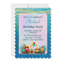 Gelukkige Verjaardagstrein met Leuke Dieren Wensen