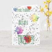 Gelukkige verjaardagstween kaart (Gele Bloem)