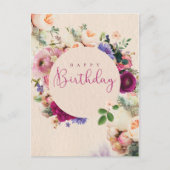 Gelukkige verjaardagsvloeren briefkaart (Voorkant)