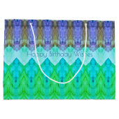 Gelukkige Verjaardagswensen Grote Document Giftzak Groot Cadeauzakje (Achterkant)