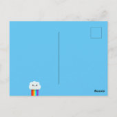 Gelukkige verjaardagswolk briefkaart (Achterkant)