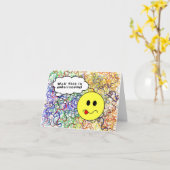 Gelukkige Verlate Verjaardag-Had een Brain Fart &  Kaart (Gele Bloem)