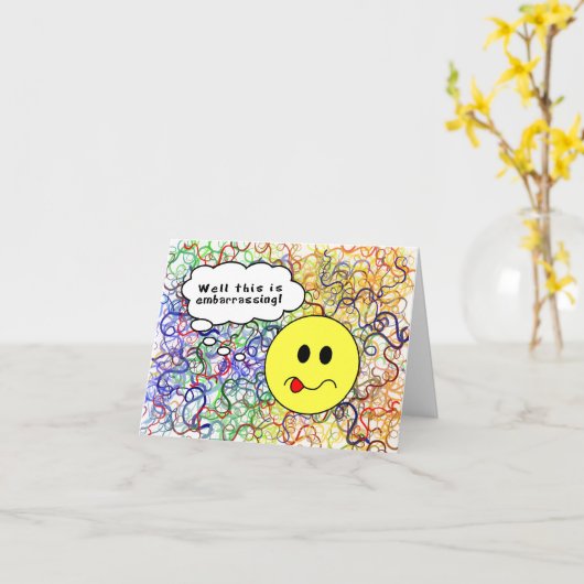 Gelukkige Verlate Verjaardag-Had een Brain Fart & Kaart (Gele Bloem)