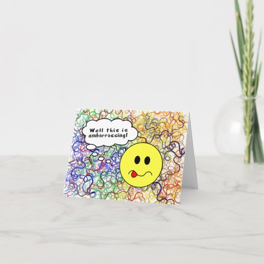 Gelukkige Verlate Verjaardag-Had een Brain Fart &  Kaart (Voorkant)