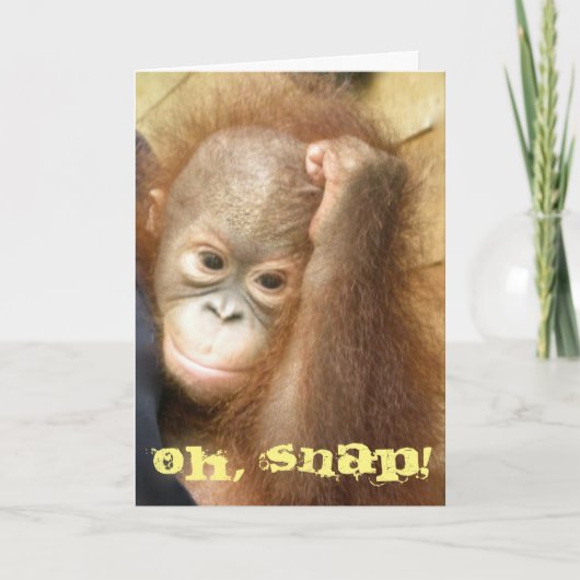 Gelukkige Verlate Verjaardag Oh Snap Kaart (Voorkant)