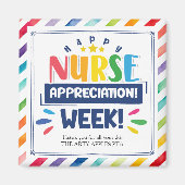 Gelukkige verpleegkundige appreciatie week magneet (Voorkant)