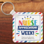 Gelukkige verpleegkundige appreciatie week sleutelhanger (Voorkant)